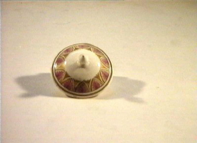 motivi decorativi vegetali (coperchietto) - manifattura Del Vecchio (sec. XIX)