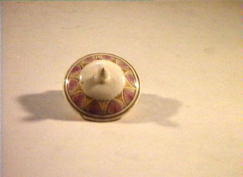 motivi decorativi vegetali (coperchietto) - manifattura Del Vecchio (sec. XIX)