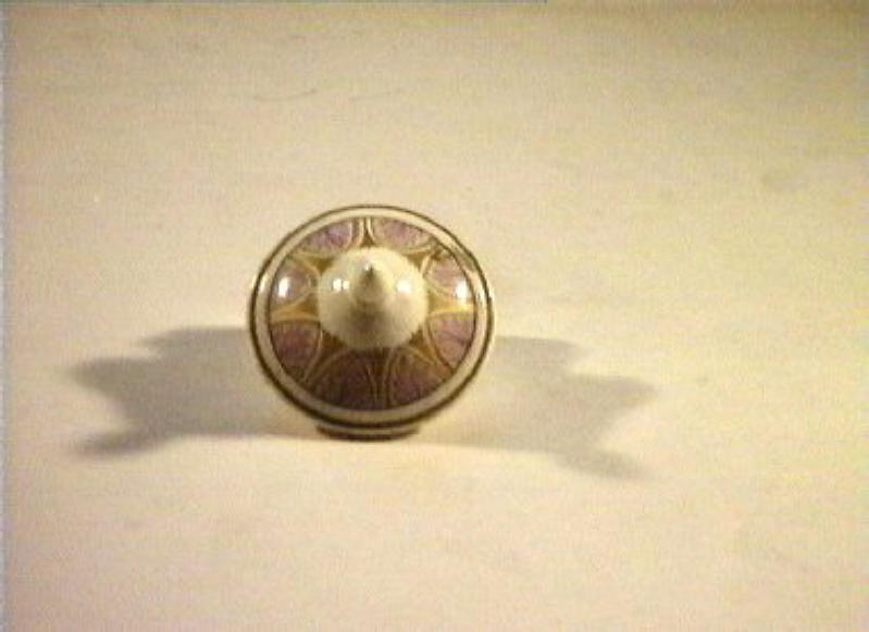 motivi decorativi vegetali (coperchietto) - manifattura Del Vecchio (sec. XIX)