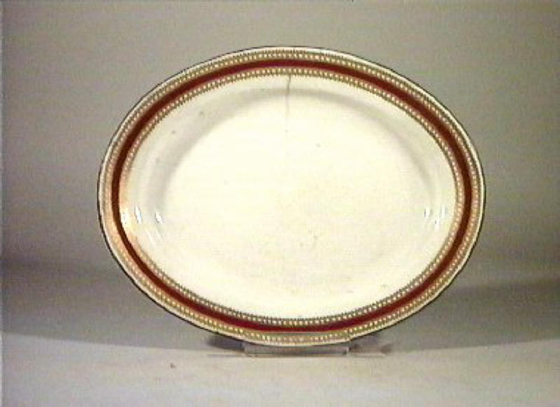 piatto da portata - manifattura Del Vecchio (sec. XIX)