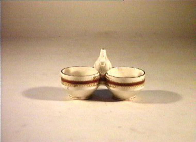 saliera - manifattura Del Vecchio (sec. XIX)