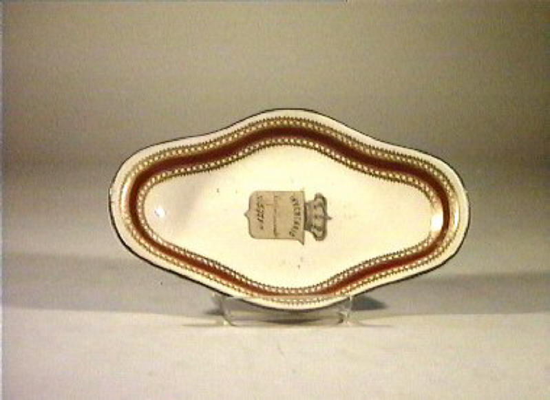 piattino - manifattura Del Vecchio (sec. XIX)