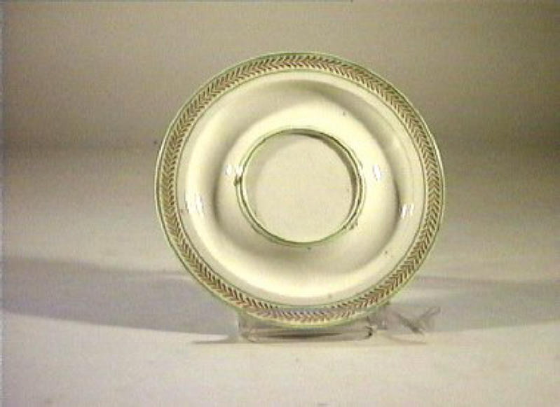 motivi decorativi vegetali (piatto) - manifattura Del Vecchio (sec. XIX)