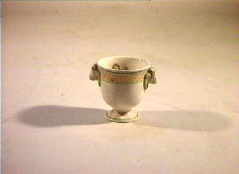 motivi decorativi vegetali (vasetto) - manifattura Del Vecchio (sec. XIX)