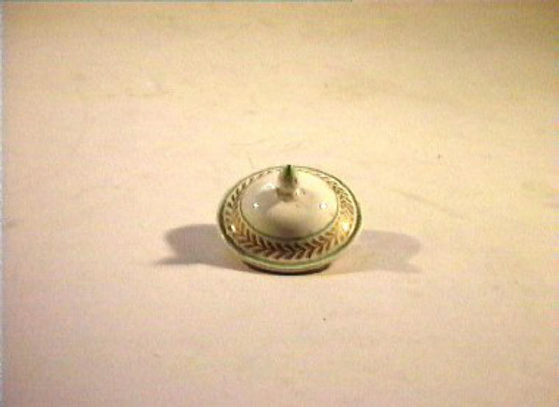 motivi decorativi vegetali (coperchietto) - manifattura Del Vecchio (sec. XIX)