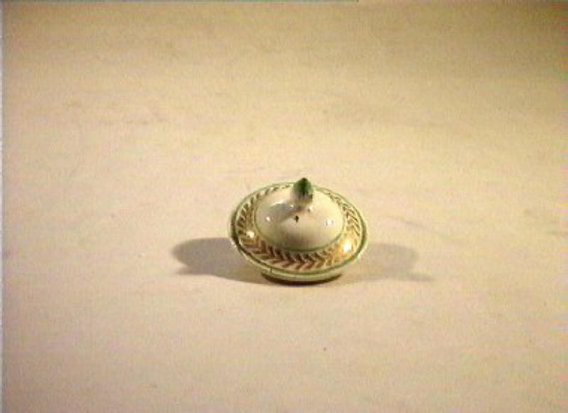 motivi decorativi vegetali (coperchietto) - manifattura Del Vecchio (sec. XIX)