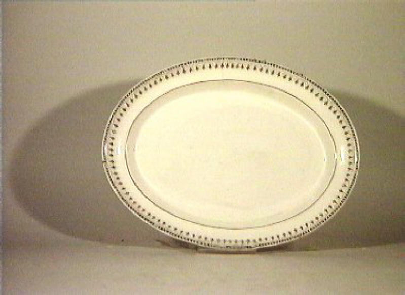 piatto da portata - manifattura Del Vecchio (sec. XIX)