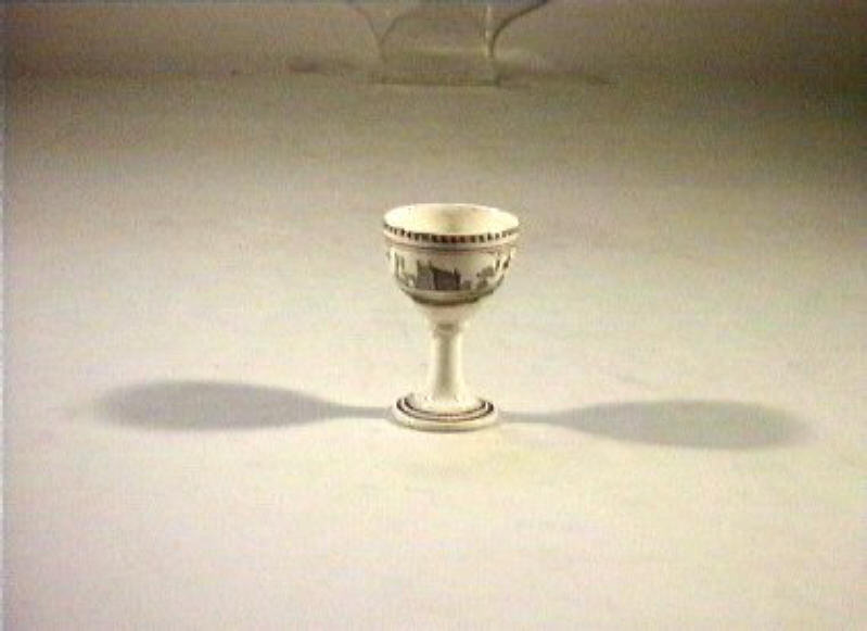 paesaggio (portauovo) - manifattura Del Vecchio (sec. XIX)