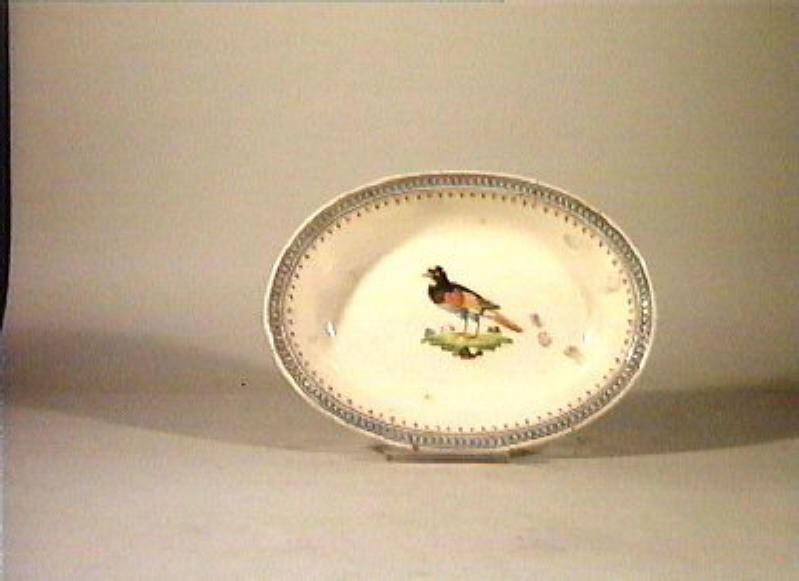 motivi decorativi vegetali e animali (coppetta) - manifattura Del Vecchio (sec. XIX)