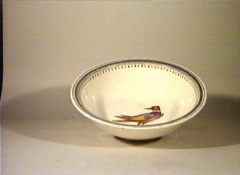 motivi decorativi vegetali e animali (zuppiera) - manifattura Del Vecchio (sec. XIX)