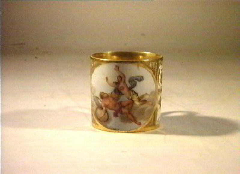 scena allegorica (tazza) di Landolfi Francesco (sec. XIX)