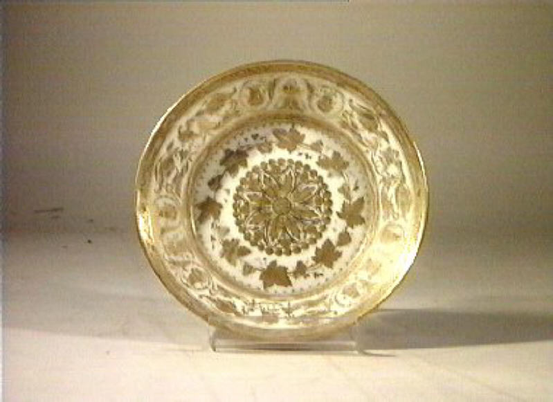 motivi decorativi floreali (piattino) - manifattura napoletana (sec. XIX)