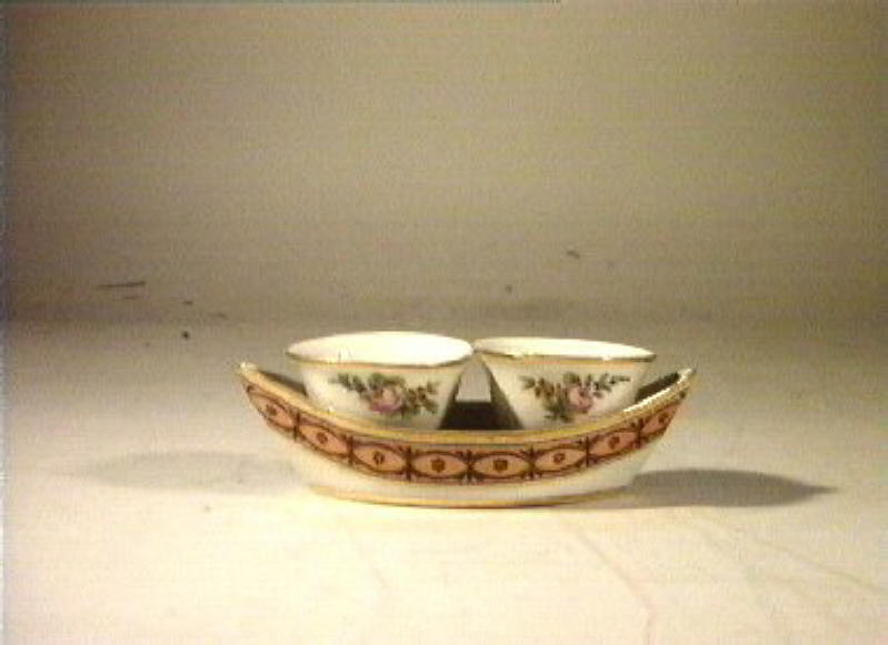 motivi decorativi floreali (vassoio porta ampolline) - manifattura Poulard Prad (sec. XIX)