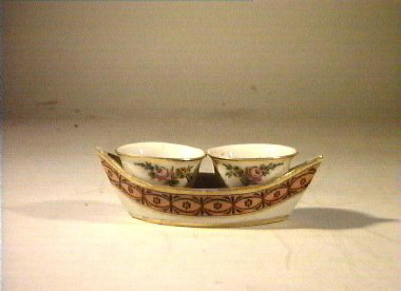 motivi decorativi floreali (vassoio porta ampolline) - manifattura Poulard Prad (sec. XIX)