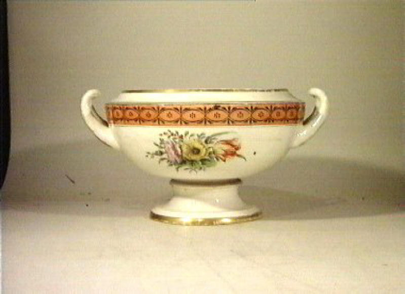 motivi decorativi floreali (zuppiera) - manifattura Poulard Prad (sec. XIX)
