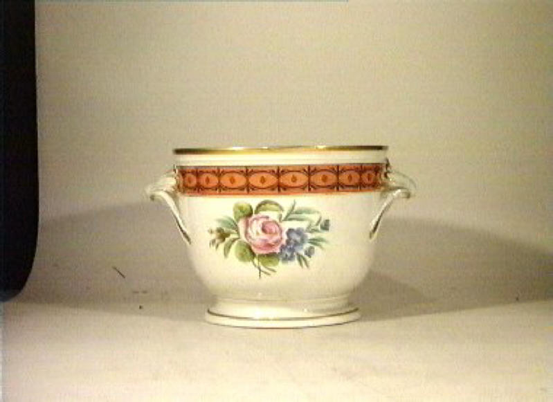 motivi decorativi floreali (rinfrescatoio) - manifattura Poulard Prad (sec. XIX)