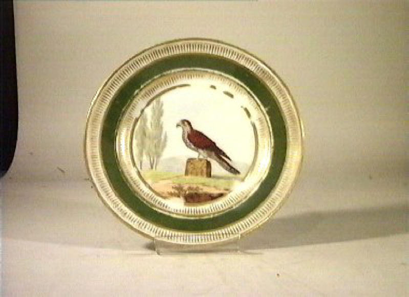 motivi decorativi vegetali e animali (piatto) - manifattura Dagoty (sec. XIX)