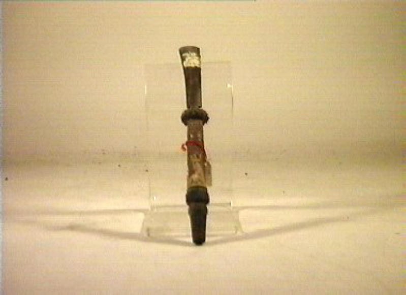 scena di caccia (pipa, frammento) - manifattura viennese (sec. XIX)