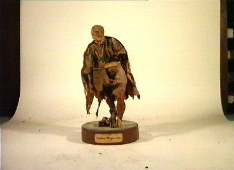 figura maschile (statuetta) - produzione messicana (sec. XIX)