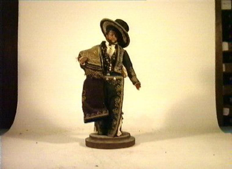 figura maschile (statuetta) - produzione messicana (sec. XIX)