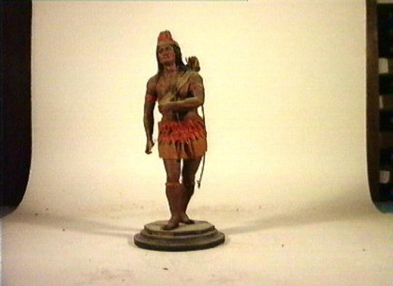 figura maschile (statuetta) - produzione messicana (sec. XIX)