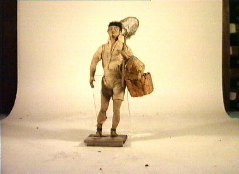 figura maschile (statuetta) - produzione messicana (sec. XIX)