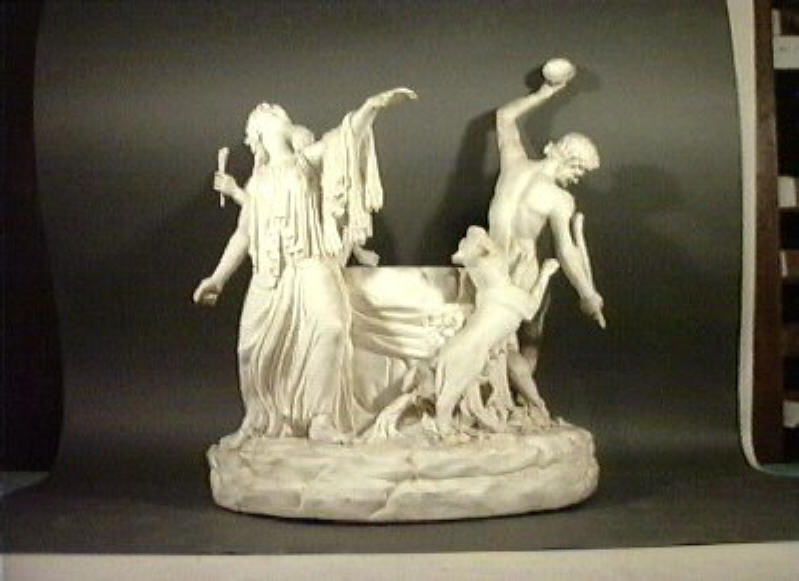 baccanale (centrotavola) di Tagliolini Filippo (cerchia) (secc. XVIII/ XIX)