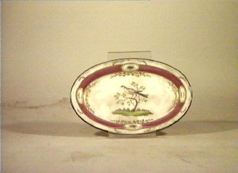 motivi decorativi vegetali e animali (piatto) - Real Fabbrica di Napoli (secc. XVIII/ XIX)