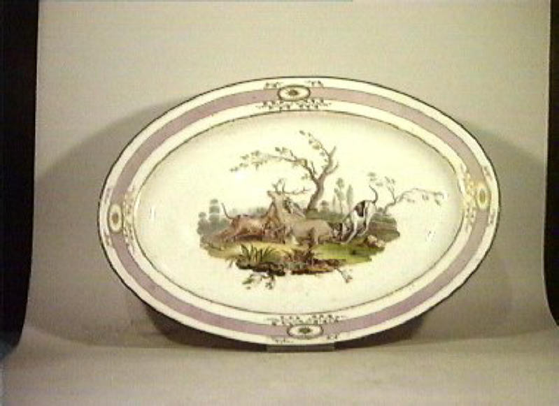 motivi decorativi vegetali e animali (piatto) - Real Fabbrica di Napoli (secc. XVIII/ XIX)