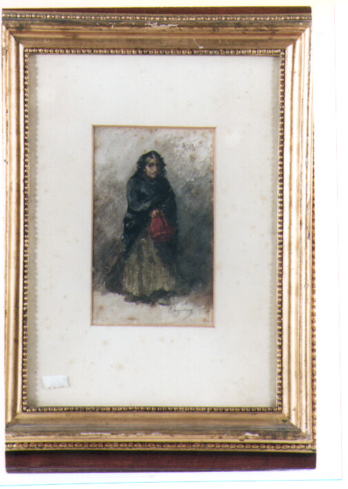 figura femminile (dipinto) di Cammarano Michele (sec. XIX)