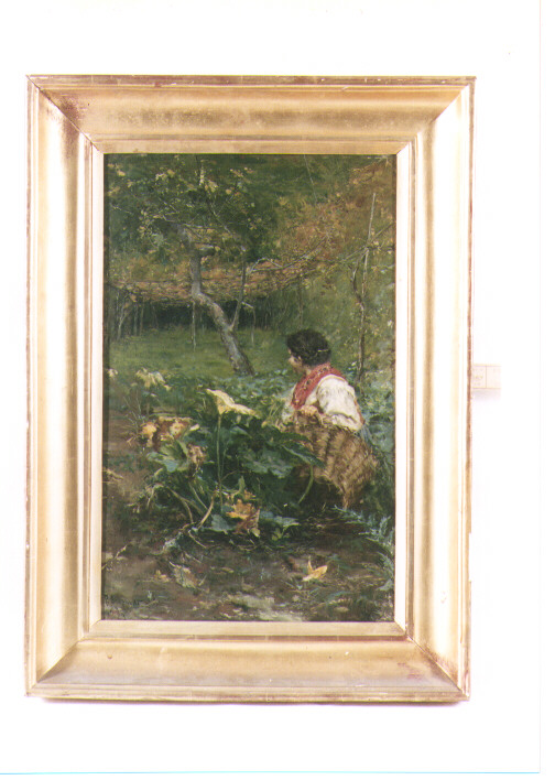 figura femminile (dipinto) di Scoppetta Pietro (sec. XIX)