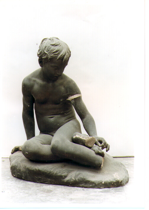 figura maschile (scultura) di Evangelista Francesco Paolo (sec. XIX)