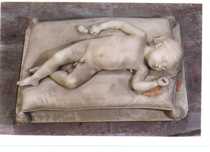 figura maschile distesa (scultura) di Aleotti Paolo (sec. XIX)