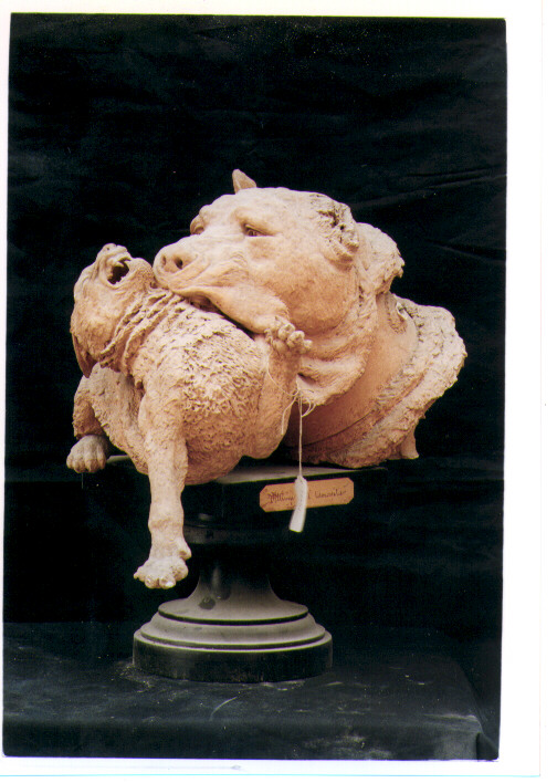 La vittima dell'avversità, animali (scultura) di Jappelli Costantino (sec. XIX)