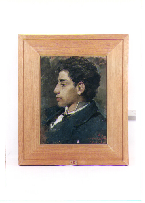 ritratto d'uomo (dipinto) di Esposito Gaetano (sec. XIX)