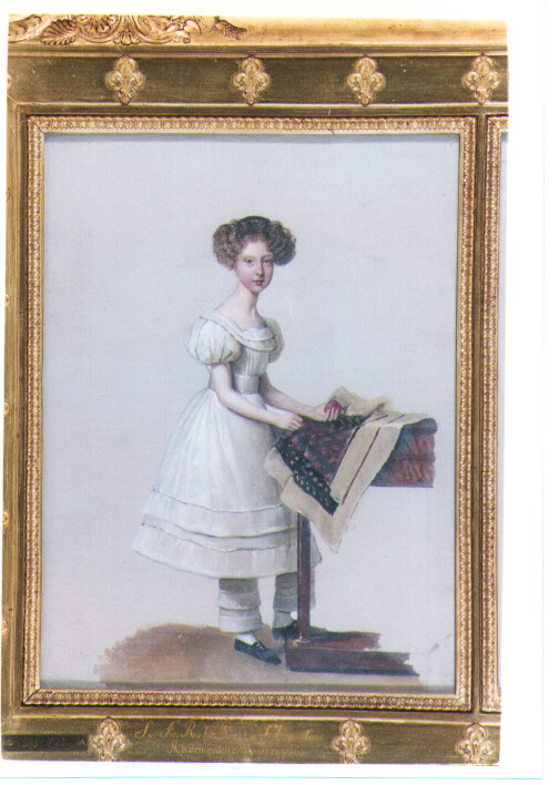 figura femminile (dipinto) di Du Bois Jean (sec. XIX)