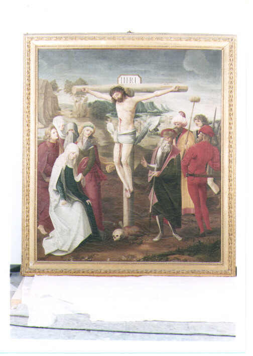 Il calvario, crocifissione di Cristo (dipinto) - ambito napoletano (sec. XIX)
