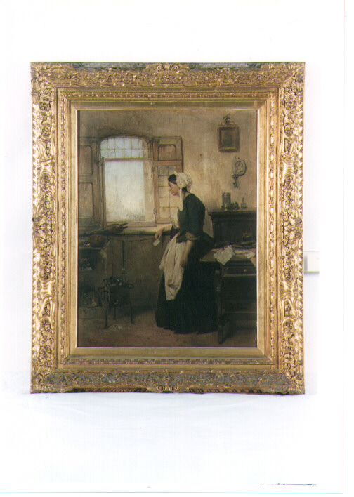 ritratto di donna (dipinto) di Induno Domenico (sec. XIX)