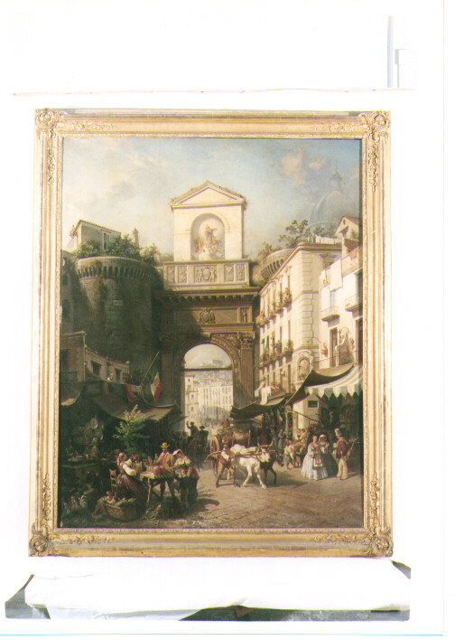 veduta di città (dipinto) di Serritelli Giovanni (sec. XIX)
