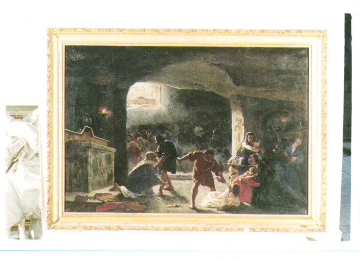 scena biblica (dipinto) di Mancinelli Gustavo (sec. XIX)