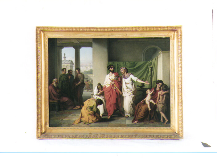 ritratto d'uomo (dipinto) di Postiglione Raffaele (sec. XIX)