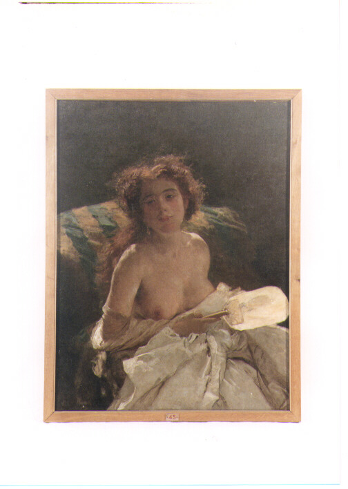 ritratto di donna (dipinto) di Morelli Domenico (sec. XIX)