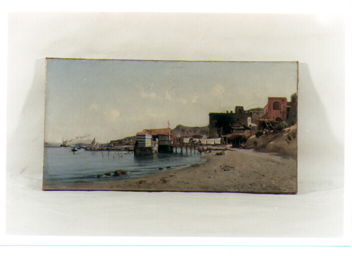 paesaggio marino (dipinto) di Mancini Francesco (sec. XIX)