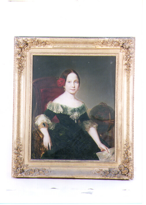 ritratto di donna (dipinto) di Maldarelli Gennaro (sec. XIX)