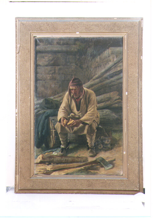 ritratto d'uomo (dipinto) di Parisi Nicola (seconda metà sec. XIX)