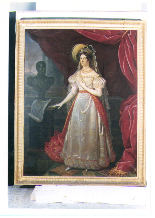 ritratto di donna (dipinto) di De Falco Carlo (sec. XIX)