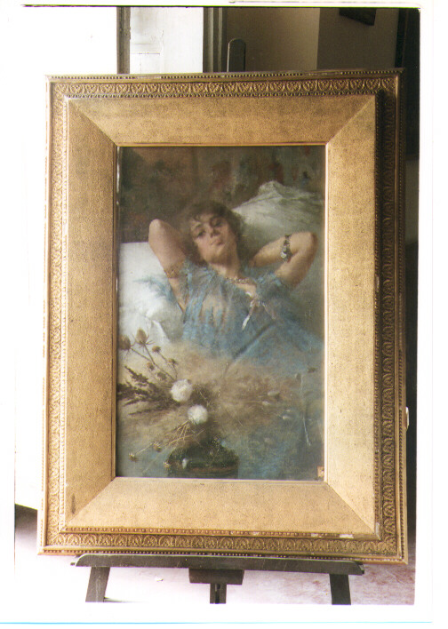 Vorrei, figura femminile (dipinto) di Petroni Andrea (inizio sec. XX)