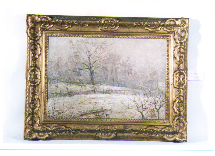 paesaggio invernale (dipinto) di Scoppetta Pietro (inizio sec. XX)