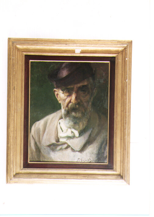 ritratto d'uomo (dipinto) di Marfori Savini Filippo (fine sec. XIX)