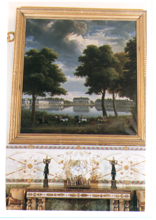 castello (dipinto) di Dunouy Alexandre Hyacinthe (sec. XIX)
